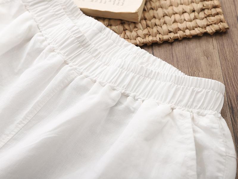 Autumn 2025 Women's Cotton-Linen Slimming Harem Pants - Versatile, Lightweight, Seven-Point Carrot Style