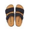 Foot Men's Cork Slippers Tide Student One-Flip Double Belt Men's Beach Shoes Frosted Leather