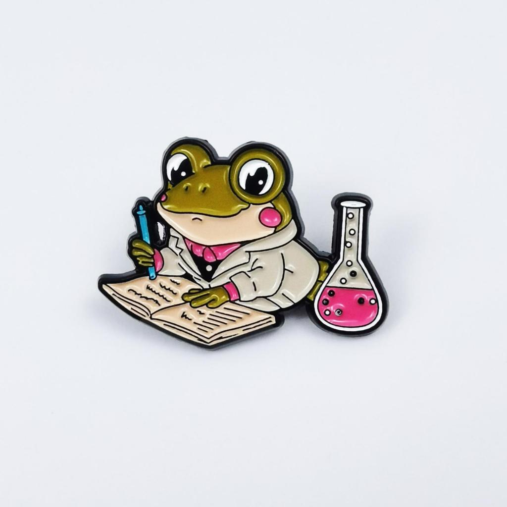 Cute Frog Brooch - Cartoon Debugging Agent Accessory