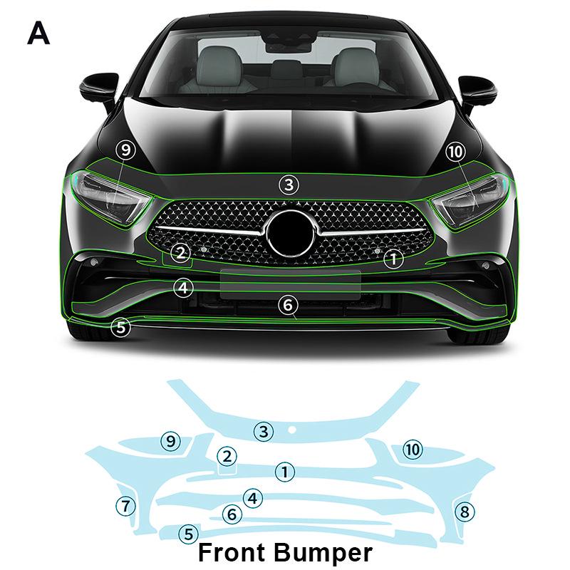 Mercedes-Benz CLS C257 Invisible Paint Protection Film - Scratch-Resistant & Gloss Enhancing