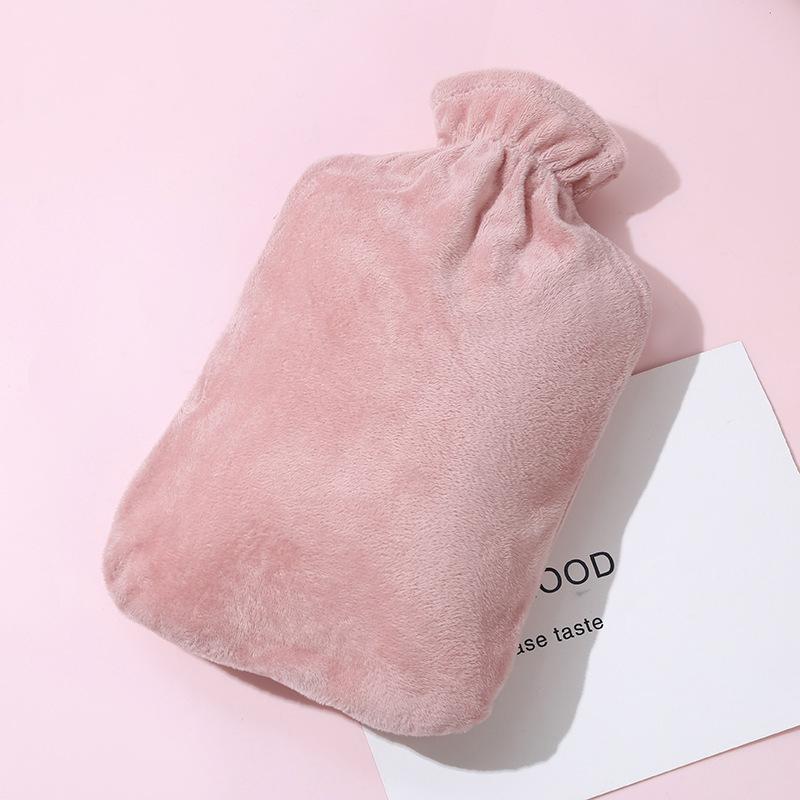 

1L/2L Plush Hot Water Bottle – Leak-Proof Large-Capacity Bed & Abdomen Warmer Soft Cover For & Winter Heat