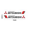 2pcs Car Body Decoration Stickers Car Door Scratch Blocking Decals For Mitsubishi Outlander Lancer EX Asx Pajero Sport L200