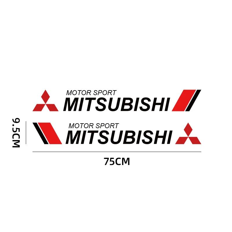2pcs Car Body Decoration Stickers Car Door Scratch Blocking Decals For Mitsubishi Outlander Lancer EX Asx Pajero Sport L200