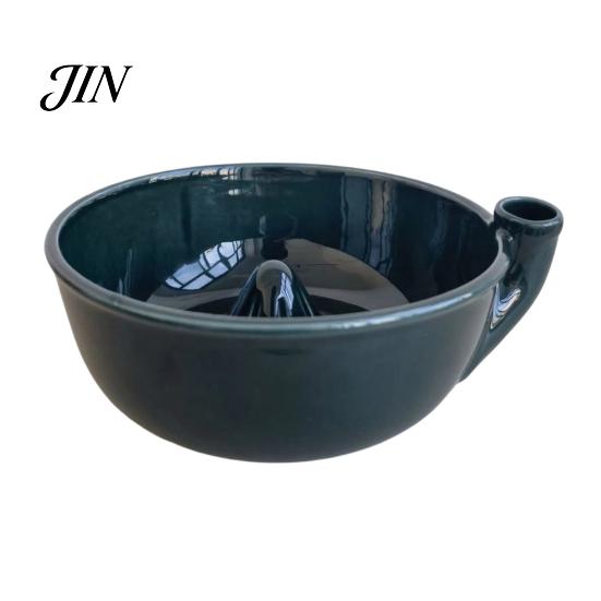 Berry Cleaning Bowl Self Rinsing Wash Bowl, with Hollow Drain Holes, Swirl-Flow Kitchen Draining Washing Ceramic Fruit Rinse for Counter