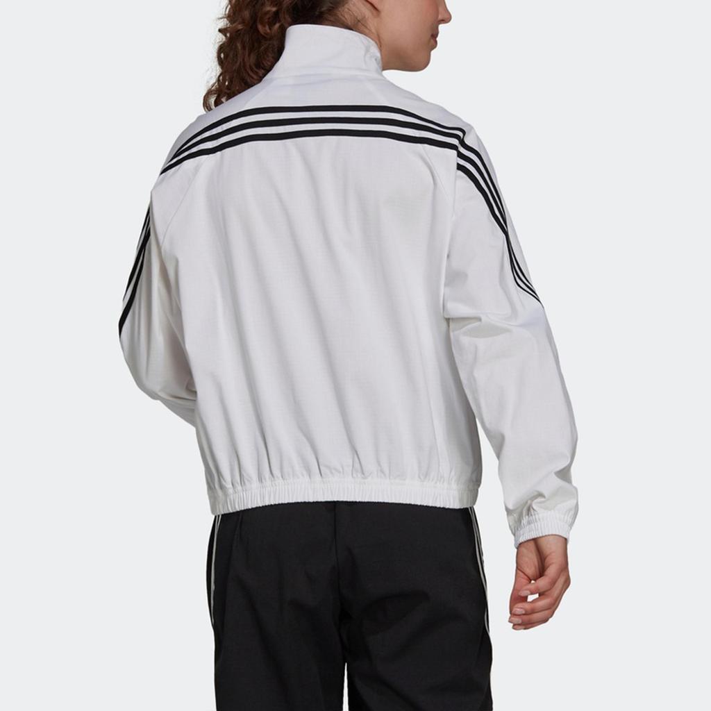 Adidas Sportswear Future Icons Stand Collar Loose Fit Track Jacket Women White H21577