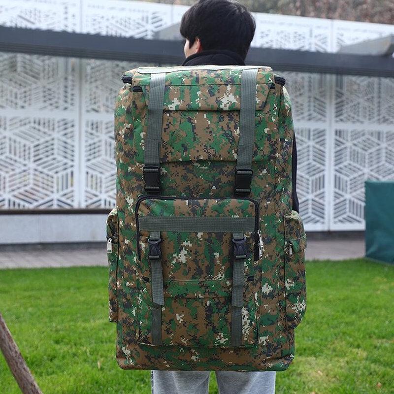 Kuzhe 120L Waterproof Forest Camo Hiking Backpack