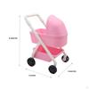 1/12 Scale Dollhouse Carriage Toy Dolls Crib Trolly Cart