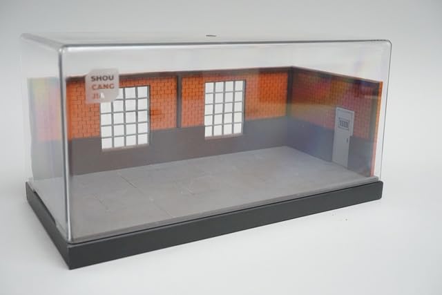 FREESTYLE SHOUCANGJIA 1/64 Scale Brick Wall Garage Diorama with Garage Fixtures (SCJ82002)