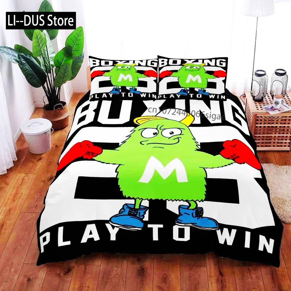 Halloween Kleines Monster Bettbezug Set King Queen Double Full Twin Einzelgröße Bettwäsche Set Bettdeckenbezug Kissenbezug