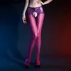 New Pearl Crotch Sexy Glossy One-Piece Stockings Plus Size No-Removal  Black Temptation Pantyhose for Women
