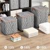 Quilt Storage Bag, Large Capacity Storage Bag, Moving Luggage Bag, Portable Storage Box, Cotton Quilt Bag, Clothing Storage Box