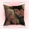 O-Osora Comic Pillow Covers Cartoon Sofa Decorative Home Double-Sided Printing Short Plush Cute Cushion Cover