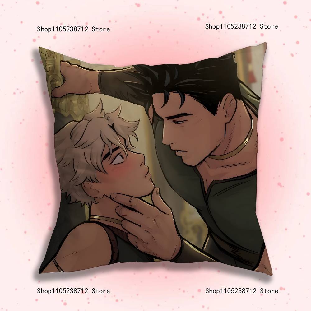 O-Osora Comic Pillow Covers Cartoon Sofa Decorative Home Double-Sided Printing Short Plush Cute Cushion Cover