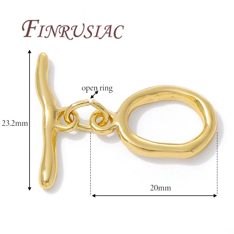 18K Gold Plated Toggle Clasp For Jewelry,Bracelets Locks,OT Clasp For Jewellery,Necklace Clasps Connectors,DIY Accessories