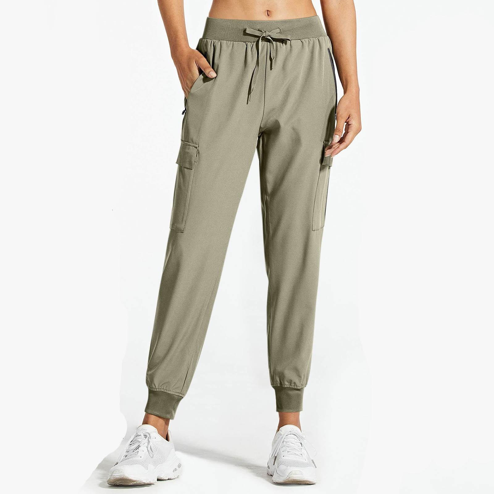 

Женская однотонная рабочая одежда для медленного бега, быстросохнущие брюки для пешего туризма, спортивные повседневные брюки XL