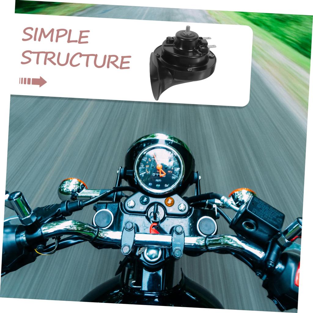 SOESFOUFU Motorcycle Horn Light, Motorcycle Accessories, Motorcycle Horn, Scooter Horn, Moped, Trumpet, Snail Horn, Accessories
