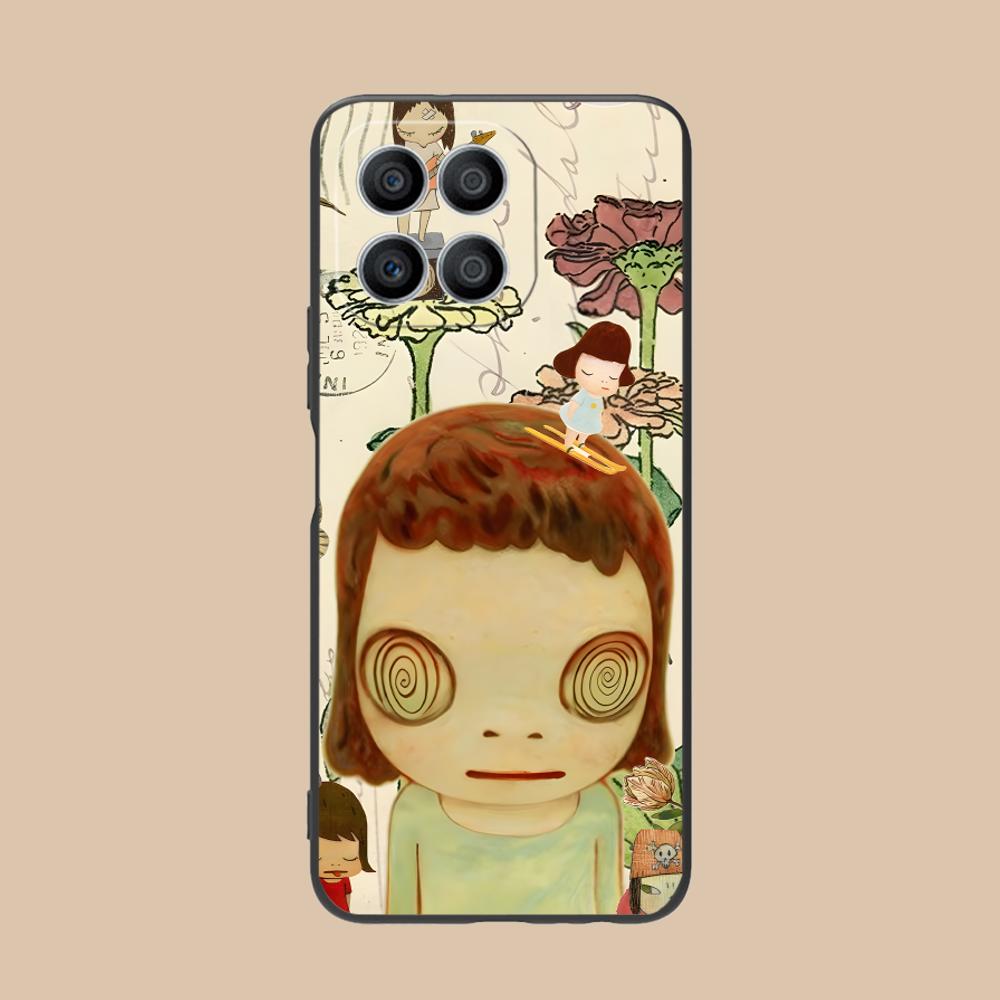 Anime Yoshitomo Nara Phone Case for Honor 90 80 70 60 50 30 20 10 9 8 7 Pro S SE Lite 5G Colorful Printing Cover Pretty Cover