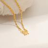 1Pcs New Titanium Steel Chain Necklace 45cm Non-fading Clavicle Chain All-match M-shaped Women's Simple Necklace