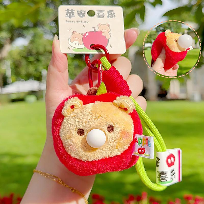 Keychain Plush Soft With Squeeze And Bear Characters For Accessories Gifts