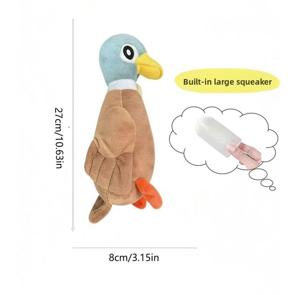 Jouet Chien Siffleur en Peluche Douce Résistant aux Morsures Canard en Peluche Siffleur Jouet pour Chien Résistant à l'Usure Siffleur Entraînement