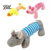 Interactive Dog Toy Plush Animal Squeaky Pig Duck Elephant Chew Pet Hunting Instinct Cute Stuffed Teething for Dogs Puppies Biting Tug-of-War