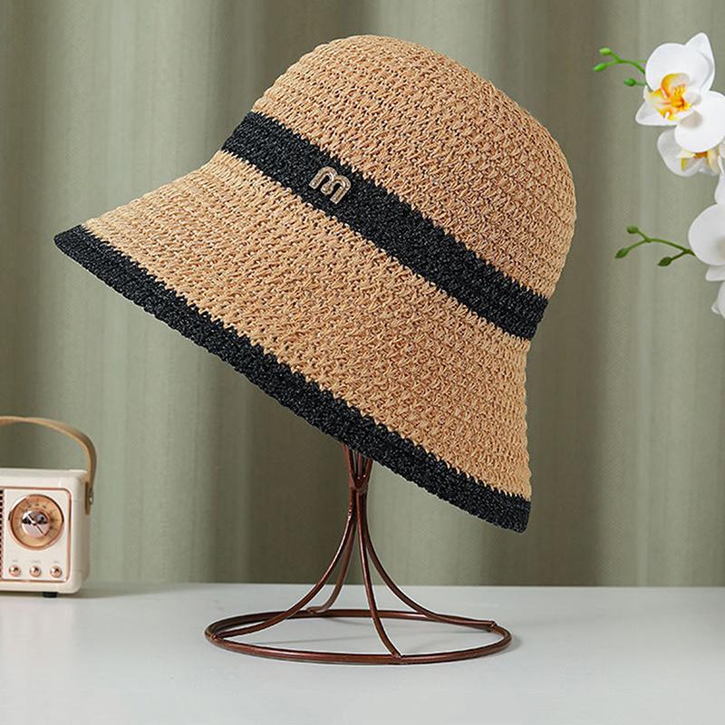 Summer Bucket Hats Cap For Women Double Layer Spring Fisherman Hat Outdoor Foldable Suncreen Beach Hat