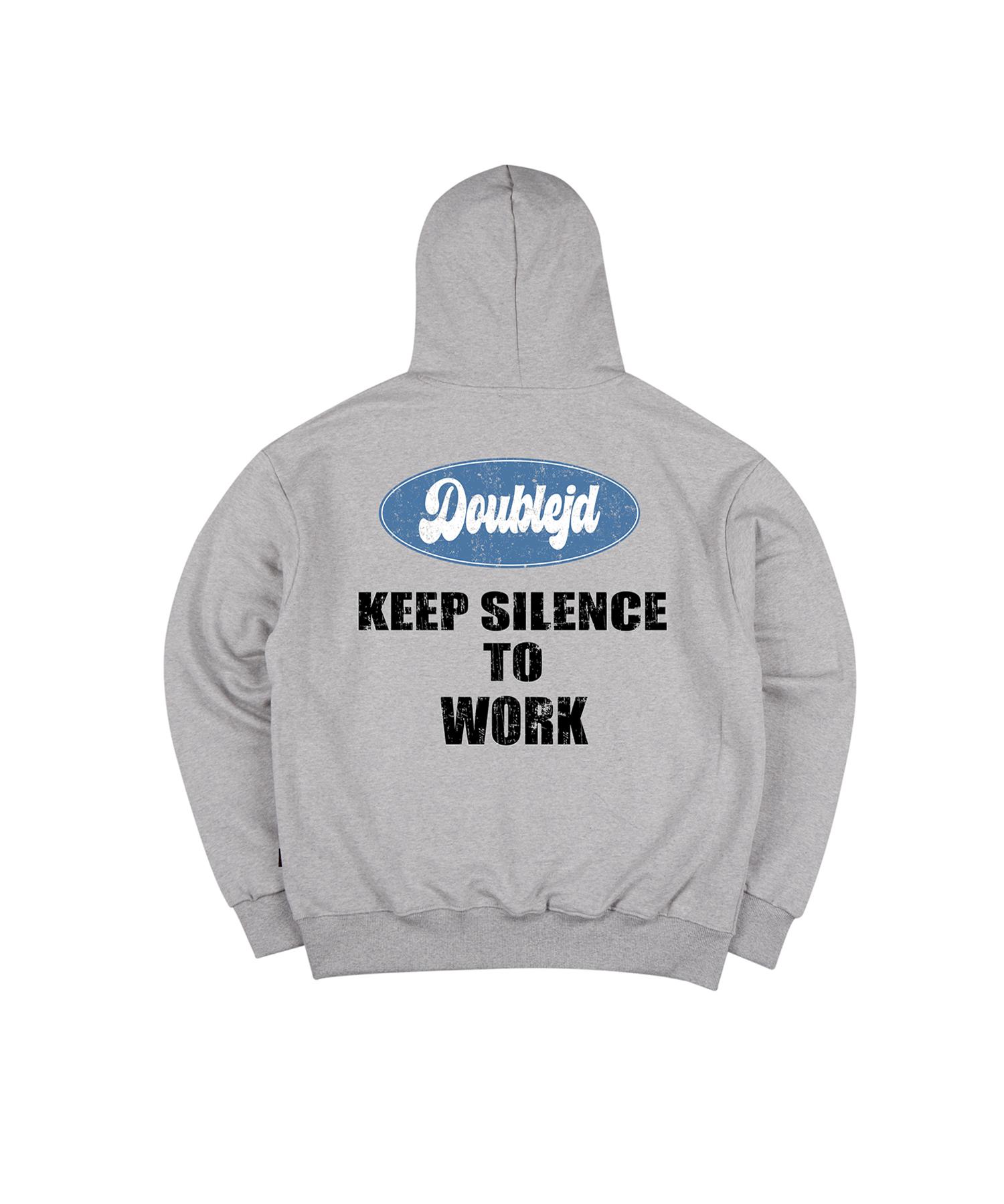 Double Jd Keep Silence Hoodie (Grey) M