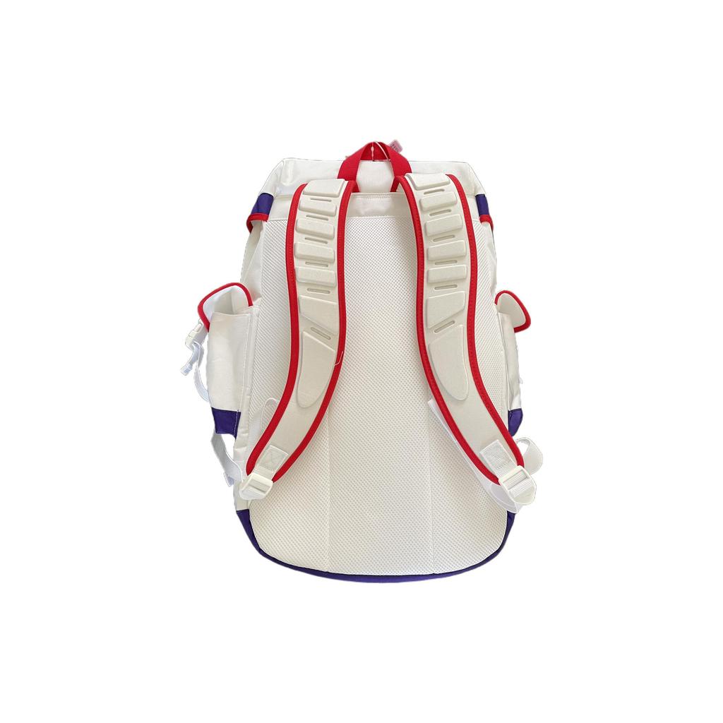 Li Ning Sports Basketball Collection Polyester Backpack Regular Unisex White/Red/Blue ABSS015-2
