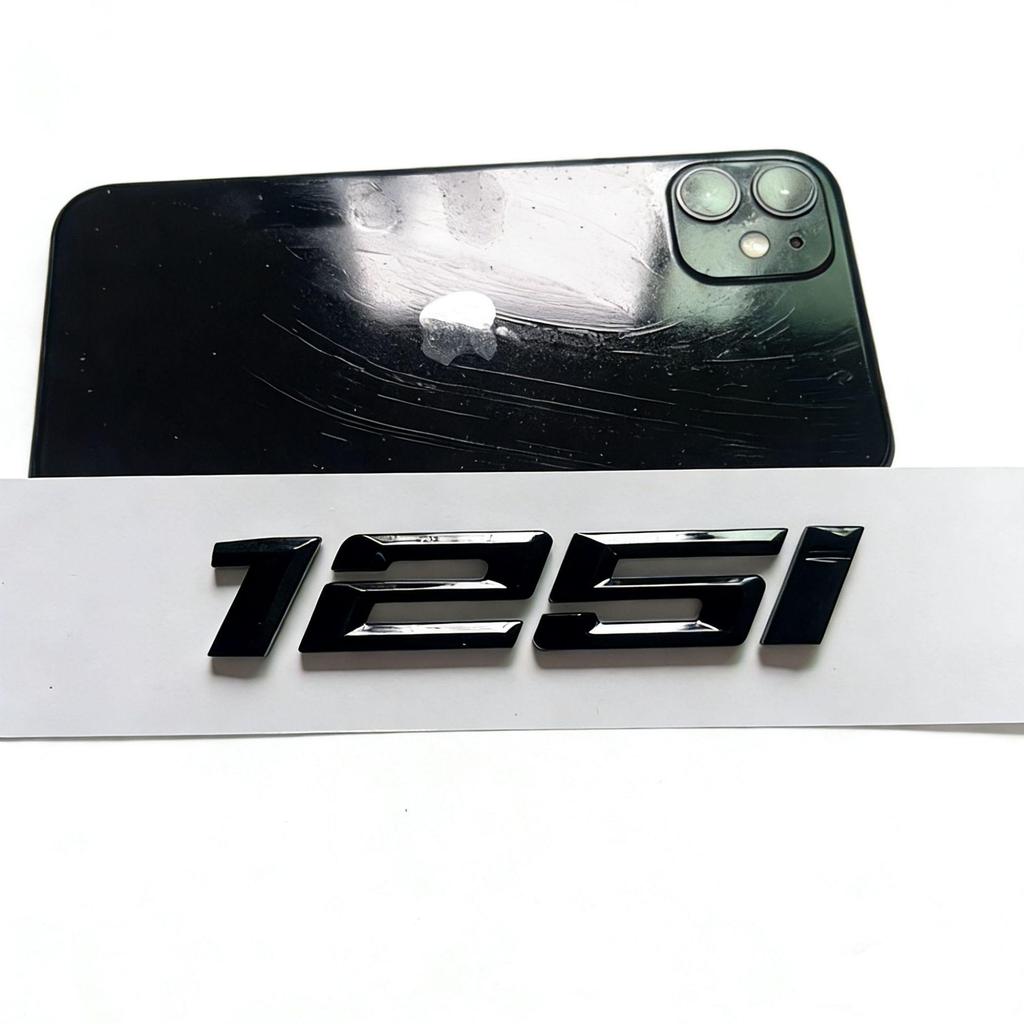 Applicable for New BMW 116i, 118i, 120i, 125i, and 135i Models: Car Emblem, Word Emblem, Tail Emblem.