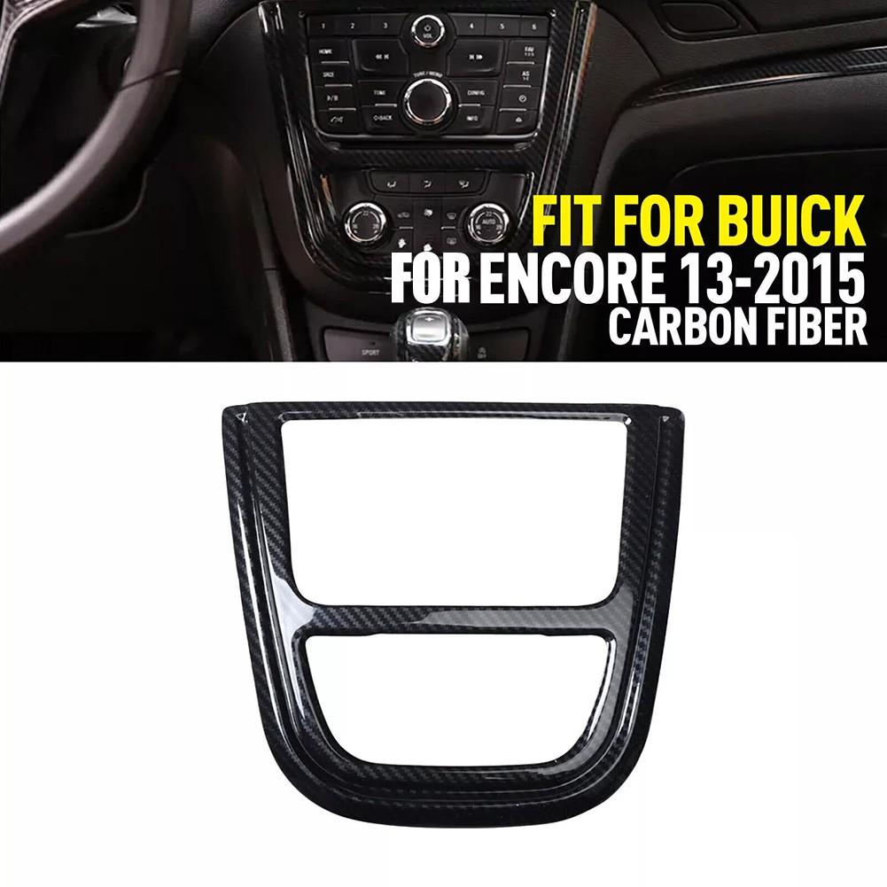 Carbon Fiber Color Console CD Button Frame Control Panel Cover Carbon Fiber
