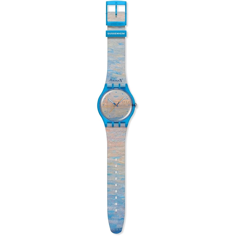 Swatch New Gent Biosourced Monet's Palazzo Ducale Unisex Watch Blue