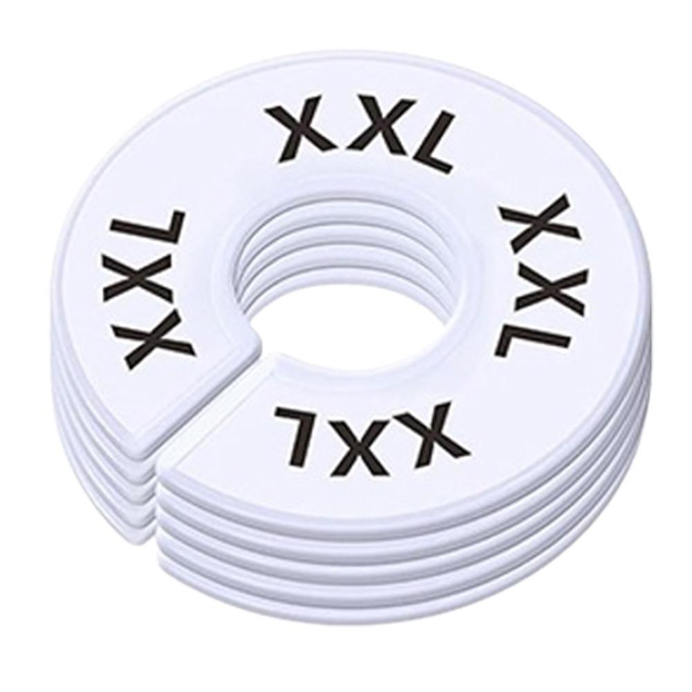 5Pcs Organizing Hangers Clothing Rack Size Dividers DIY Craft Round Garment Labels Wardrobe Separator Plastic
