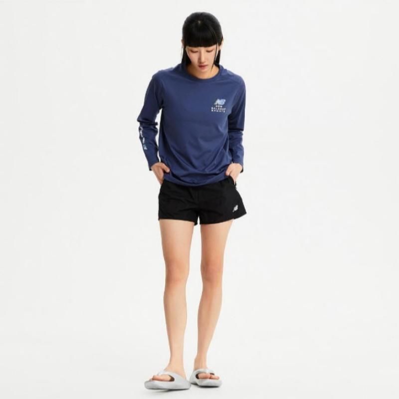 New Balance Long Sleeve Tee Kqj Nbnde22613 52 Common Basic Long Sleeve Rash Guard  Stand