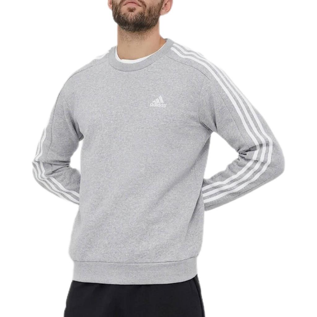 Adidas 3 Stripes Sweatshirt Men's Gray IJ6470
