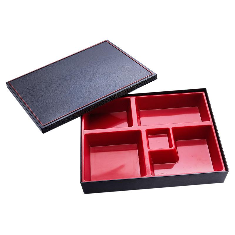 

Коробки Бизнес-ланч Бенто Контейнер для еды в офис Японский стиль Деревянная коробка Зерно