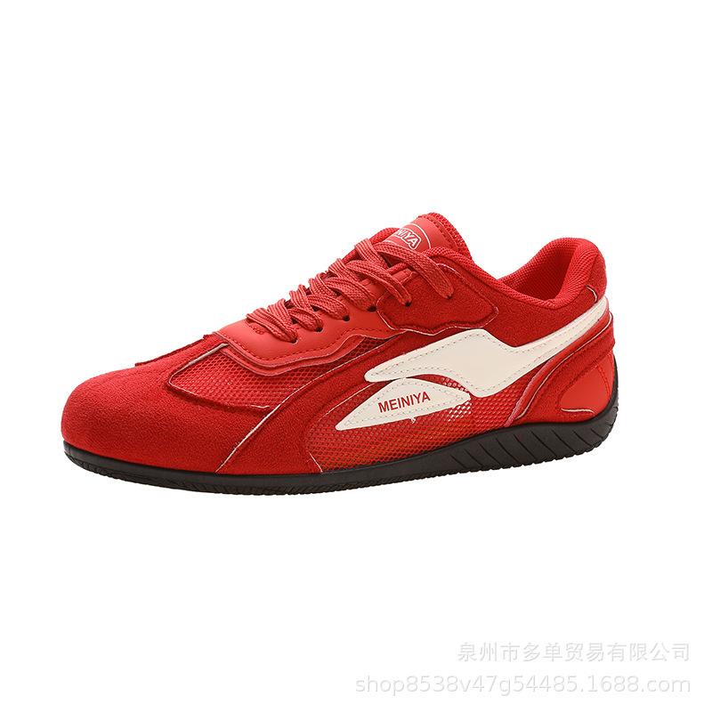 

Low-top thin-soled niche original German training shoes Academy style light casual Forrest Gump tide shoes 36 красный