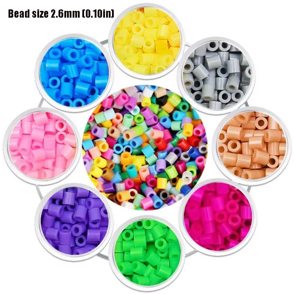 1000pcs Handmade Craft Mini Perler Hama Beads 2.6mm Fused Beads 3D Puzzle Beads Children Learning