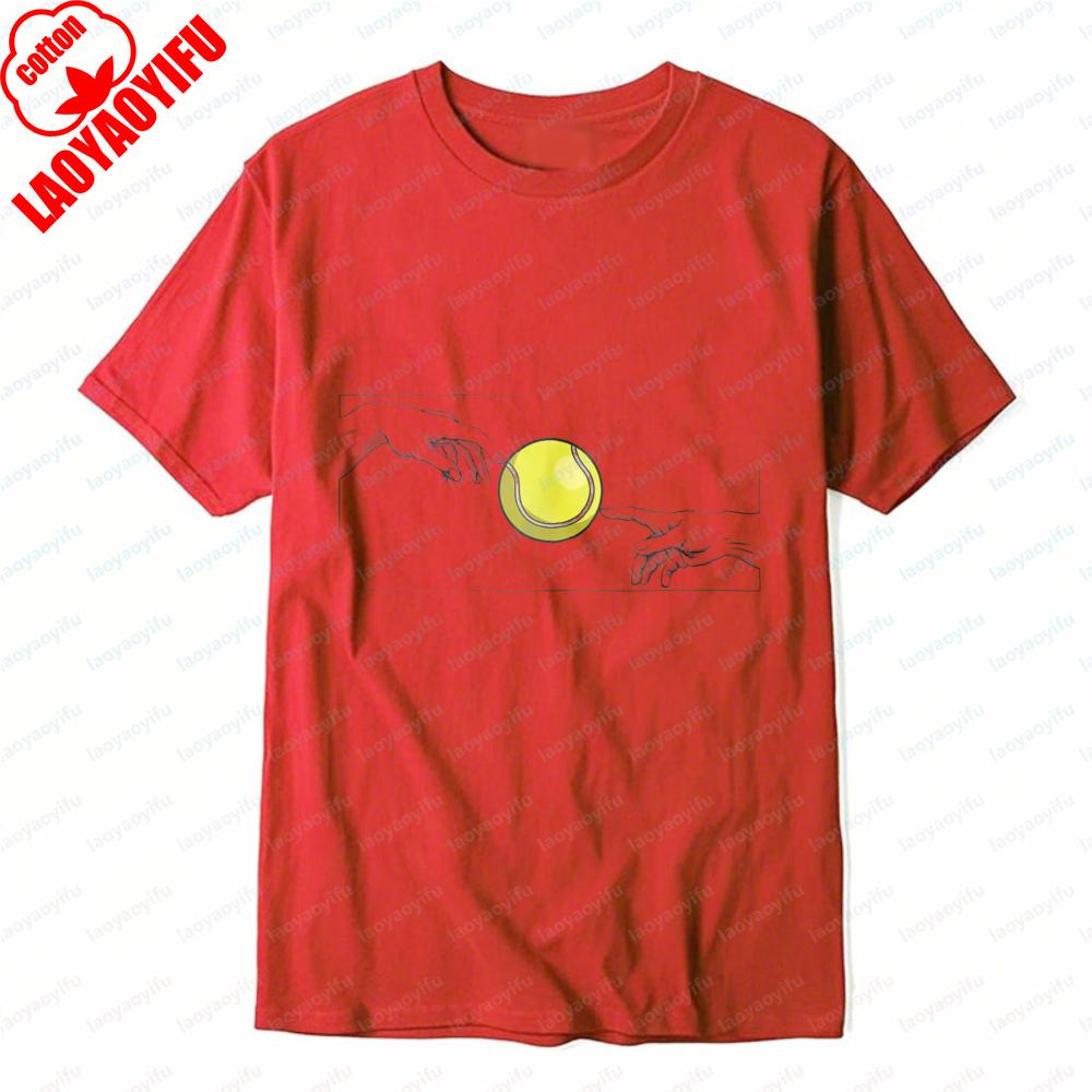 Tennis Ball and Hands Graphic Tshirt Outdoors Sport Unisex Tee Fun Sportswear Summer Casual Fashion Cotton Tops Women Ropa Mujer