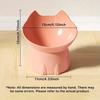 1pc Whisker Ware Elevated Cat Bowl Anti-Tip Plastic Raised Pet Feeding Dish with Tilted Edge Neck Protection Kitty Food