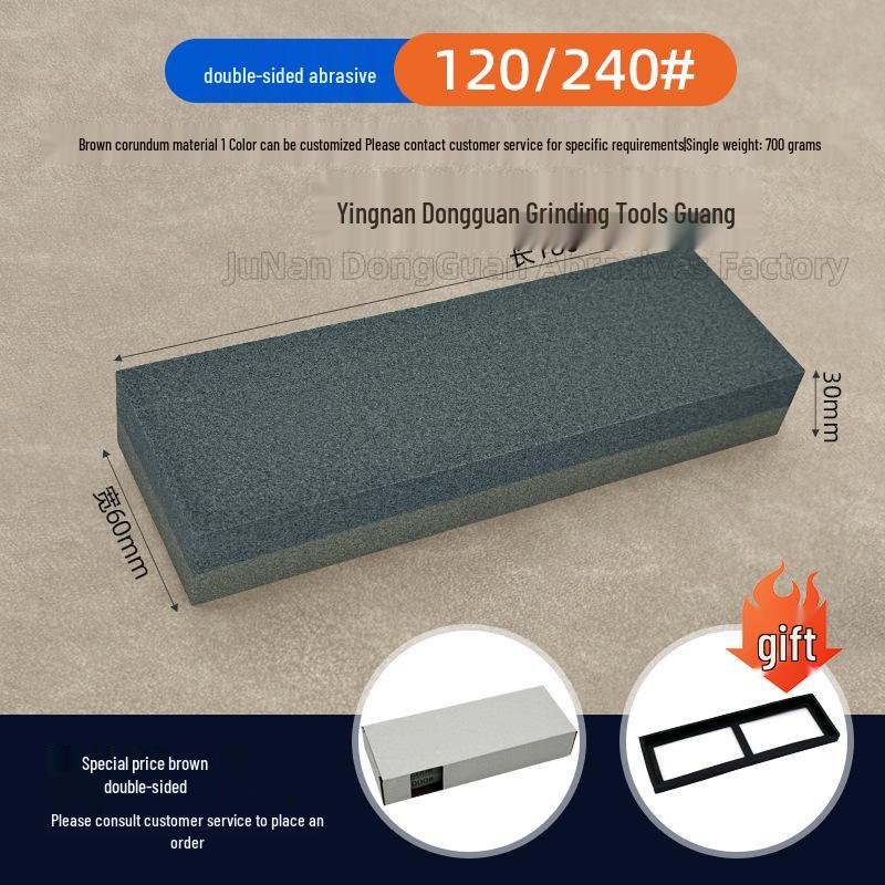 6000 Grit Double-Sided Whetstone for Kitchen and Outdoor Knife Sharpening with Gold Sand White Corundum