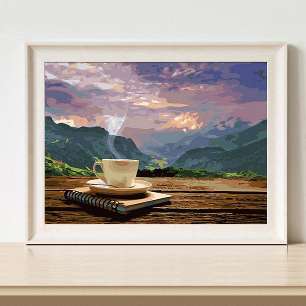 Buy DIY Oil Art Painting By Number Kit Landscape Hand Painted Craft