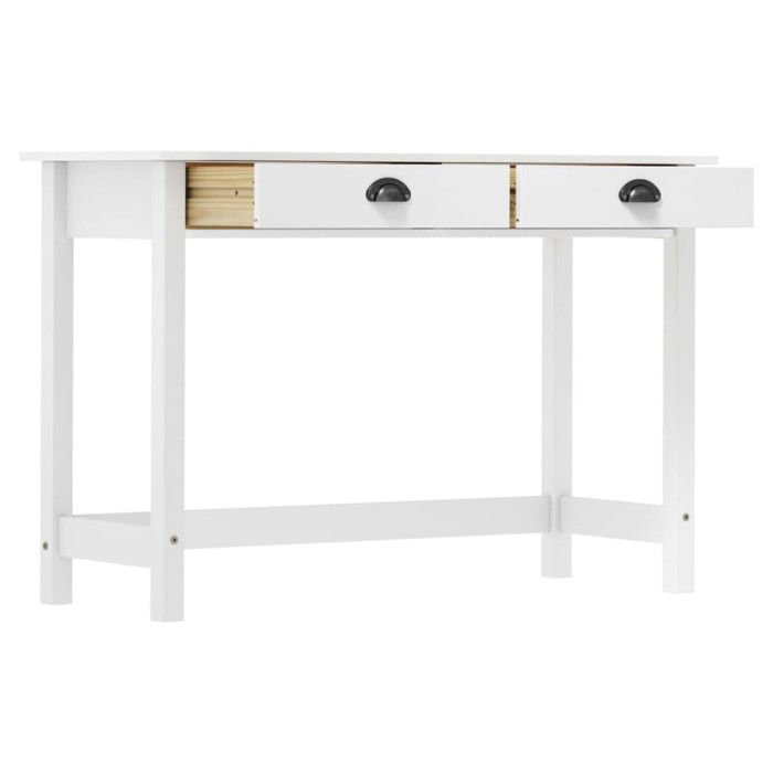 VidaXL Table console Hill avec 2 tiroirs 110x45x74 cm Bois pin massif 288992