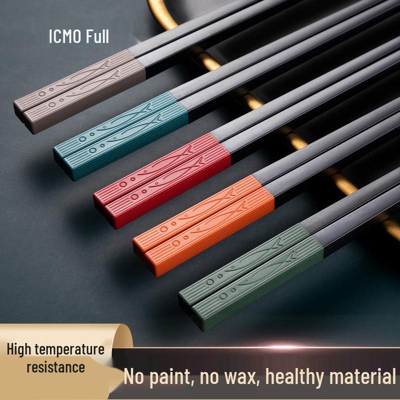 Kemandi Japanese Style Luxury Alloy Chopsticks