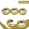 3 Pieces Alto and Tenor Valve Brass Instrument Parts Stable Practical Solid Wear Resistant Gold