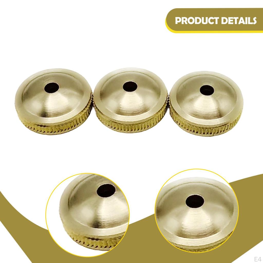 3 Pieces Alto and Tenor Valve Brass Instrument Parts Stable Practical Solid Wear Resistant Gold