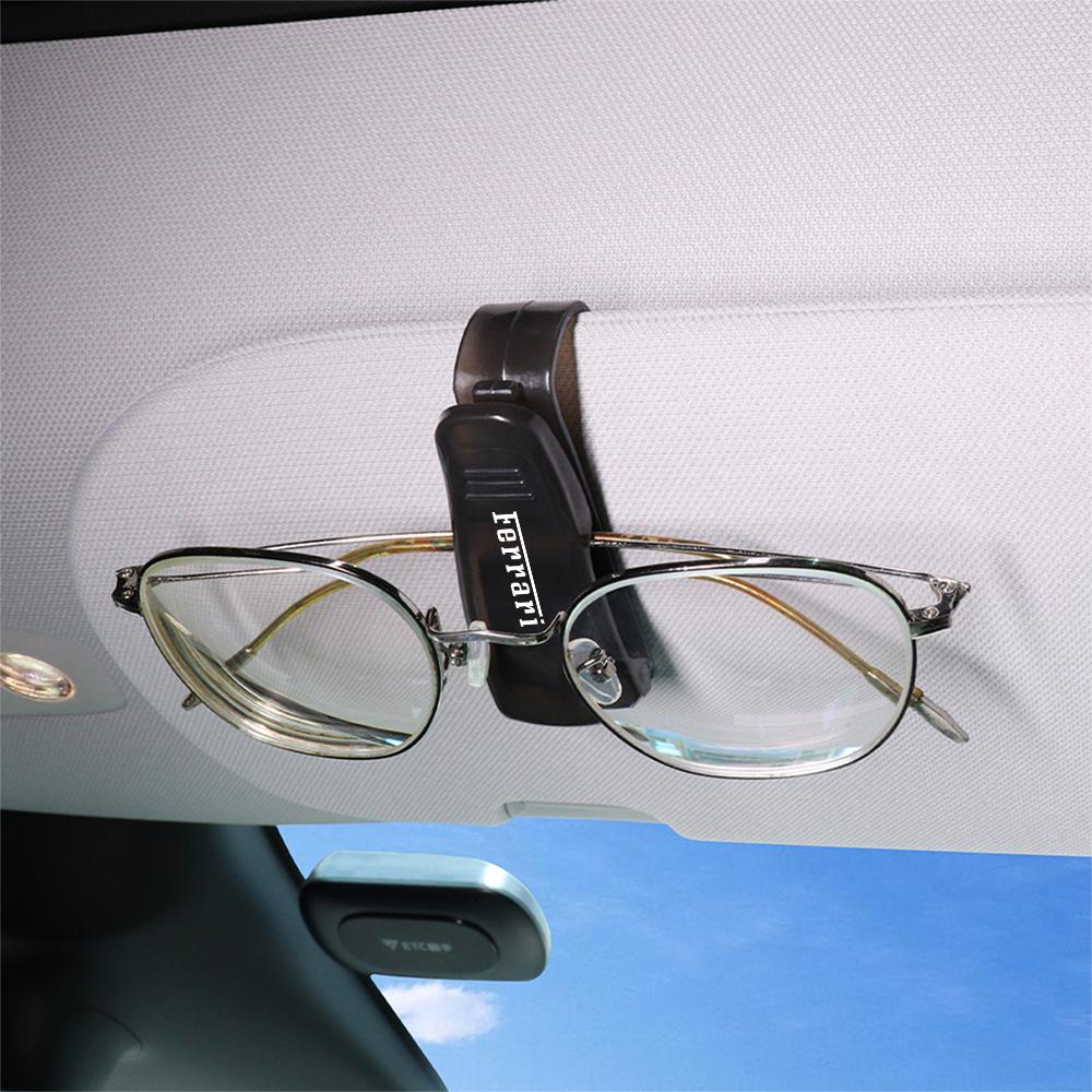 Car Sun Visor Glasses Clips Eyeglasses Storage Holder Car Valve For Ferrari 308 GT4 328 GTB GTS F355 360 Modena F430 458ltalia TG6