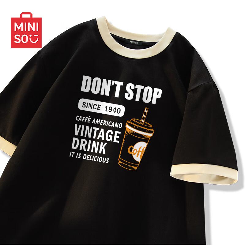MINISO Men's 2025 Summer Trendy Cotton T-Shirt