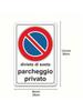 Vintage Metall Parkverbotsschild Wanddeko Garage