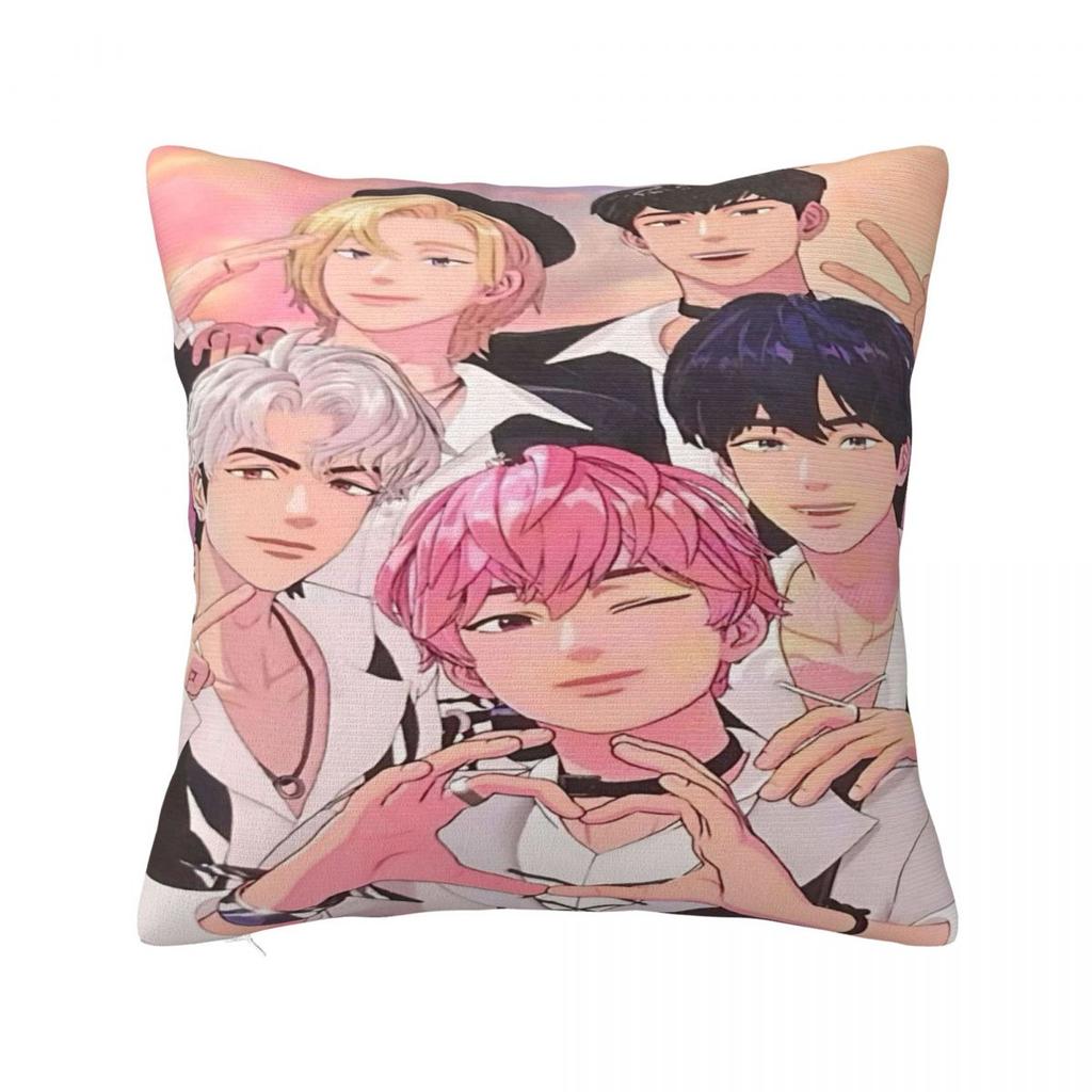 Kpop Style Plave Caligo Pt Pillow Case Cushion Cover Soft Custom Pillow Cover Novelty Pillowcases For Office Car Home Decorative