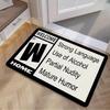 Plush Absorbent Flannel Door Mat, Thickened Entryway Floor Rug with Non-Slip and Durable Design, Perfect for Daily Doorway Use, Bathroom, Toilet and E